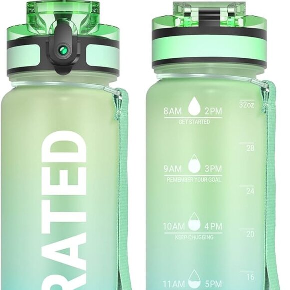 USED ONCE: Sahara Sailor Water Bottle, 32oz Motivational Sports Water Bo… - Picture 9 of 9